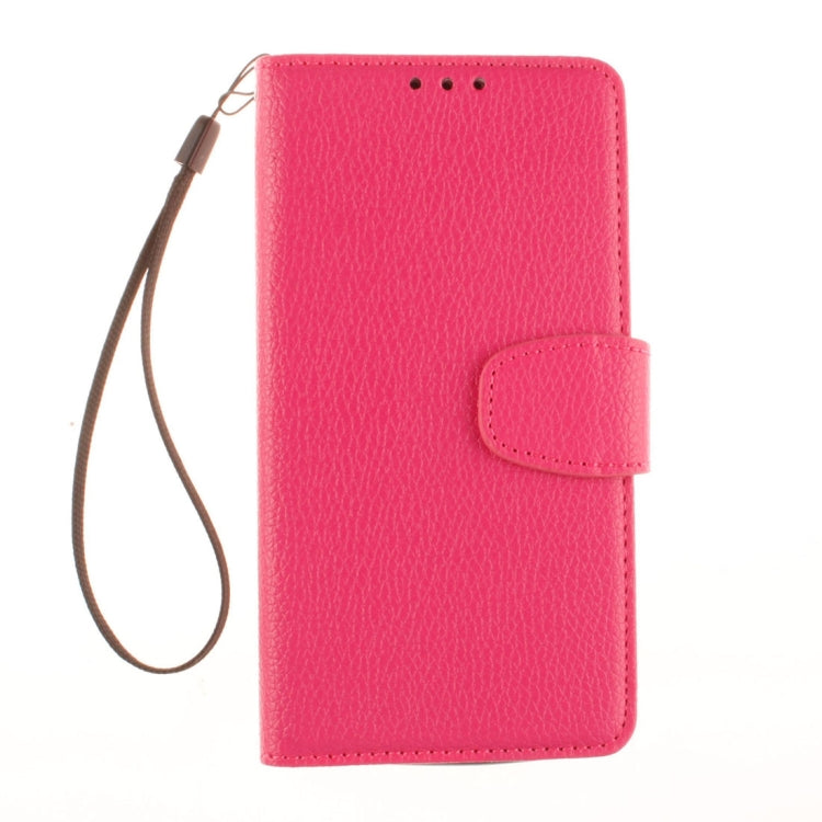 For LG K10 Litchi Texture Horizontal Flip Leather Case with Holder & Card Slots & Wallet & Photo Frame & Lanyard