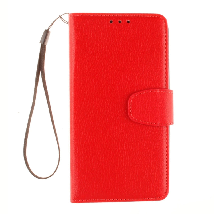 For LG K10 Litchi Texture Horizontal Flip Leather Case with Holder & Card Slots & Wallet & Photo Frame & Lanyard