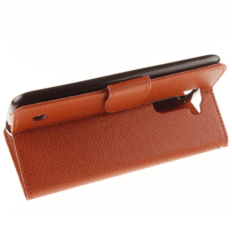 For LG K10 Litchi Texture Horizontal Flip Leather Case with Holder & Card Slots & Wallet & Photo Frame & Lanyard