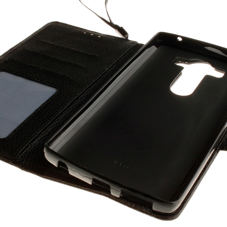 For LG V10 Litchi Texture Horizontal Flip Leather Case with Holder & Card Slots & Wallet & Photo Frame & Lanyard