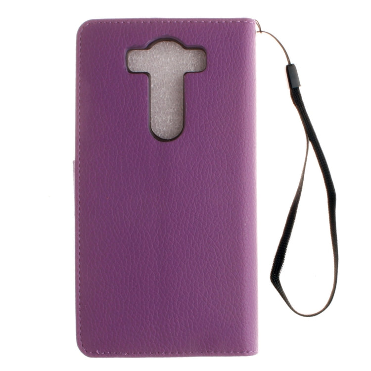 For LG V10 Litchi Texture Horizontal Flip Leather Case with Holder & Card Slots & Wallet & Photo Frame & Lanyard