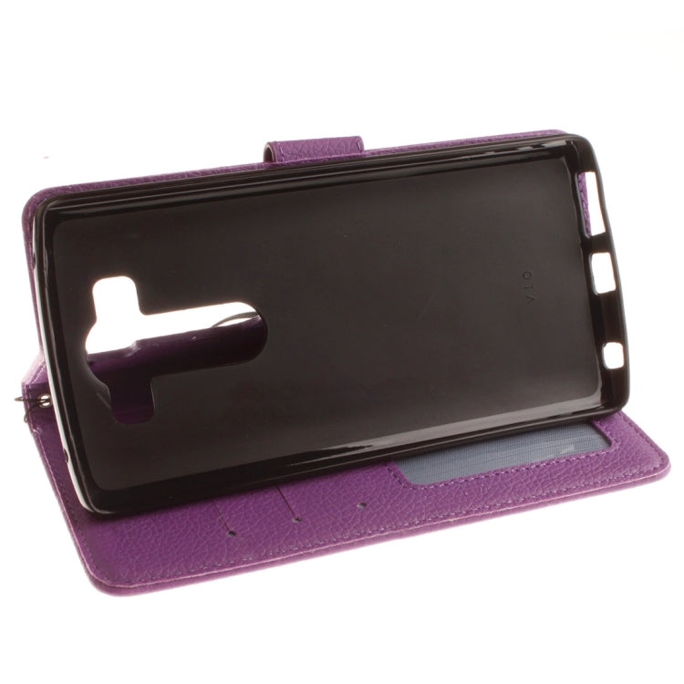 For LG V10 Litchi Texture Horizontal Flip Leather Case with Holder & Card Slots & Wallet & Photo Frame & Lanyard