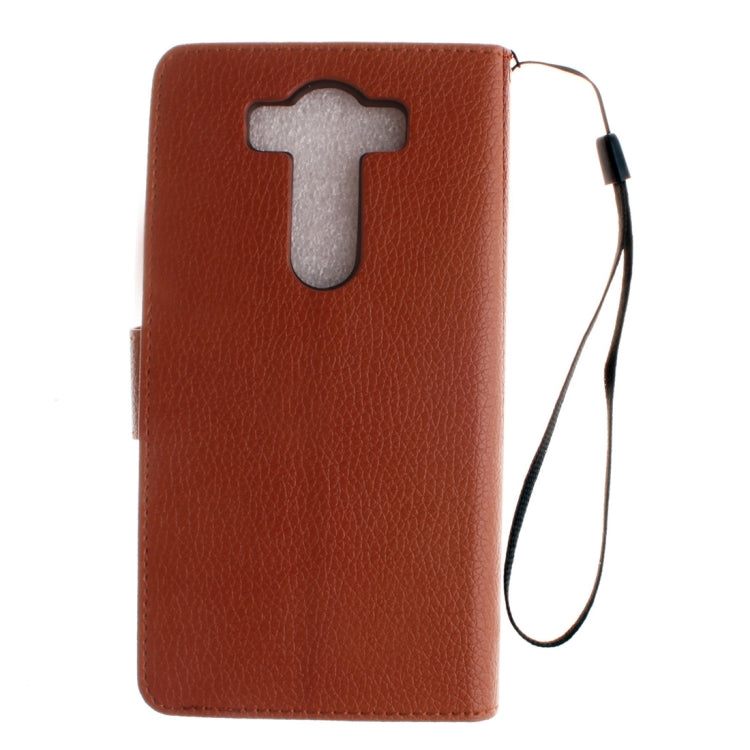 For LG V10 Litchi Texture Horizontal Flip Leather Case with Holder & Card Slots & Wallet & Photo Frame & Lanyard