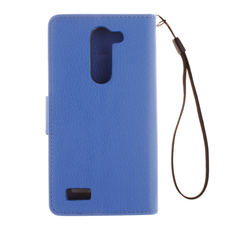 For LG L Bello D337 Litchi Texture Horizontal Flip Leather Case with Holder & Card Slots & Wallet & Photo Frame & Lanyard