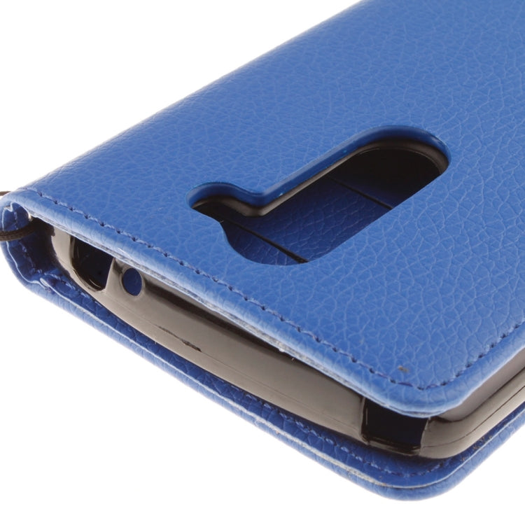For LG L Bello D337 Litchi Texture Horizontal Flip Leather Case with Holder & Card Slots & Wallet & Photo Frame & Lanyard