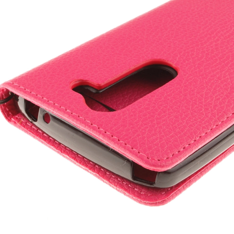 For LG L Bello D337 Litchi Texture Horizontal Flip Leather Case with Holder & Card Slots & Wallet & Photo Frame & Lanyard