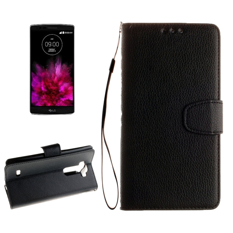 For LG G Flex 2 Litchi Texture Horizontal Flip Leather Case with Holder & Card Slots & Wallet & Photo Frame & Lanyard