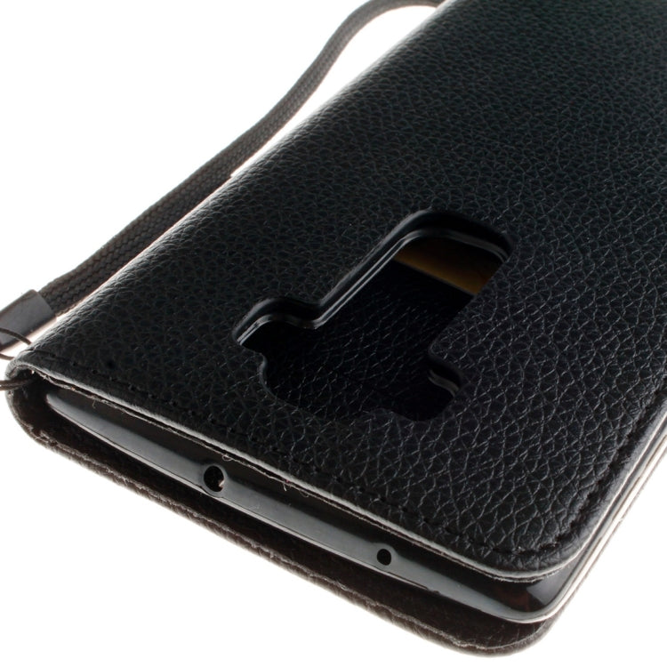 For LG G Flex 2 Litchi Texture Horizontal Flip Leather Case with Holder & Card Slots & Wallet & Photo Frame & Lanyard