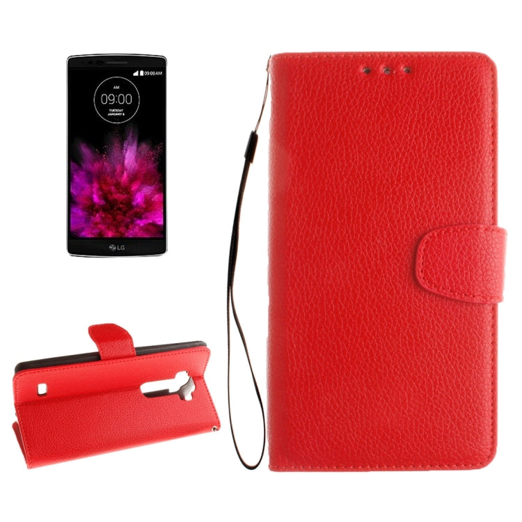 For LG G Flex 2 Litchi Texture Horizontal Flip Leather Case with Holder & Card Slots & Wallet & Photo Frame & Lanyard