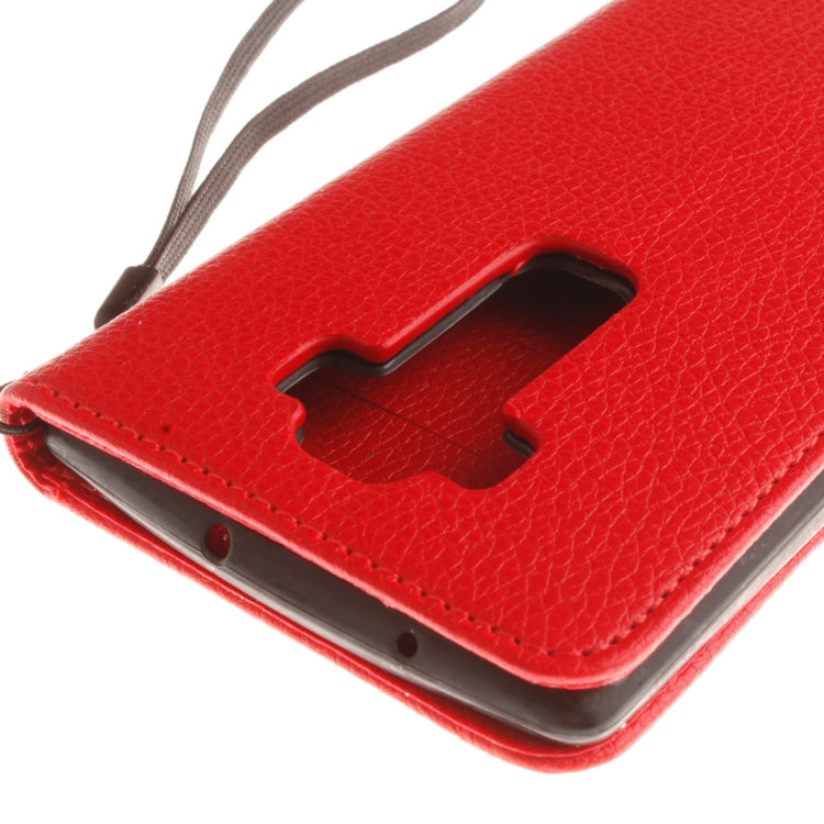 For LG G Flex 2 Litchi Texture Horizontal Flip Leather Case with Holder & Card Slots & Wallet & Photo Frame & Lanyard