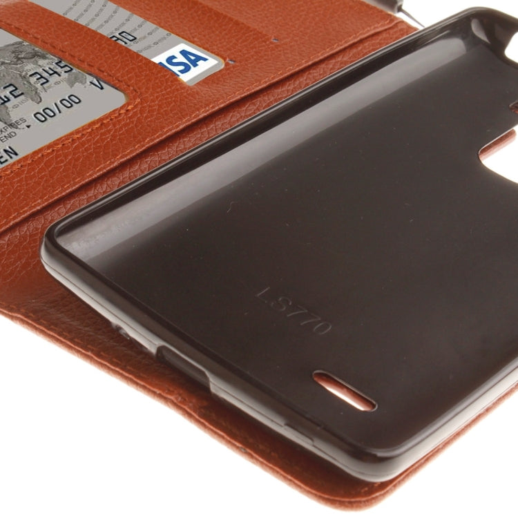 For LG G4 Stylus Litchi Texture Horizontal Flip Leather Case with Holder & Card Slots & Wallet & Photo Frame & Lanyard
