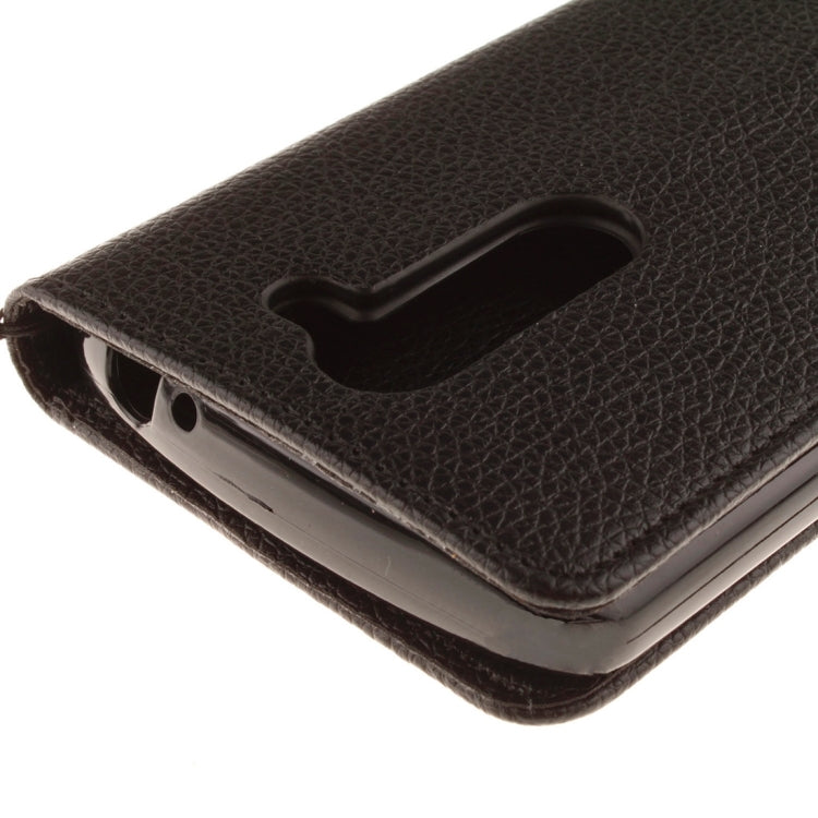 For LG Leon / H340 Litchi Texture Horizontal Flip Leather Case with Holder & Card Slots & Wallet & Photo Frame & Lanyard