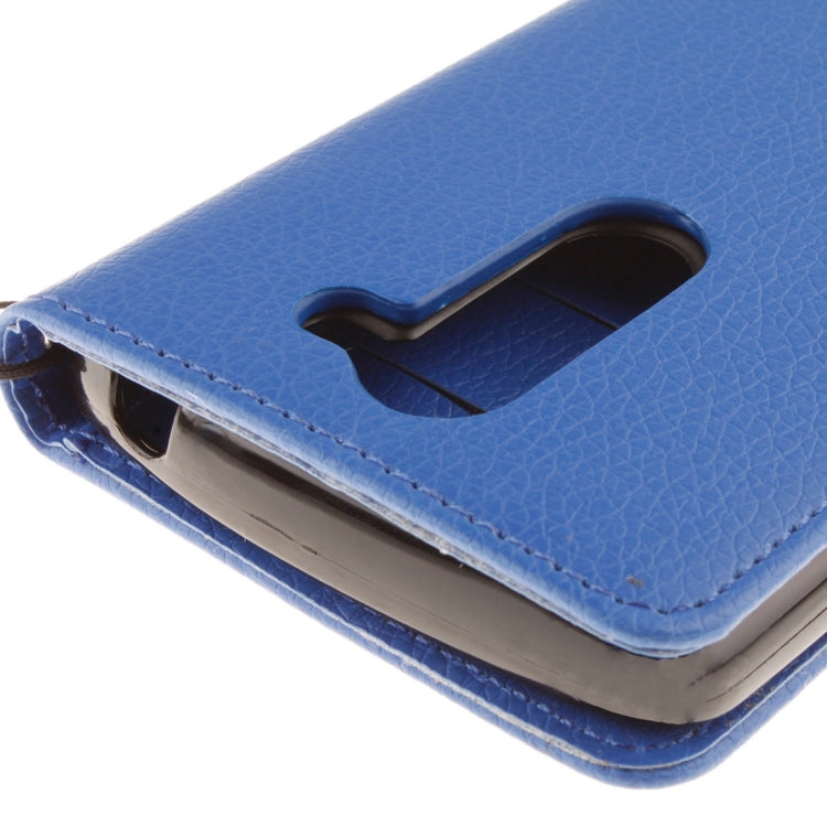 For LG Leon / H340 Litchi Texture Horizontal Flip Leather Case with Holder & Card Slots & Wallet & Photo Frame & Lanyard