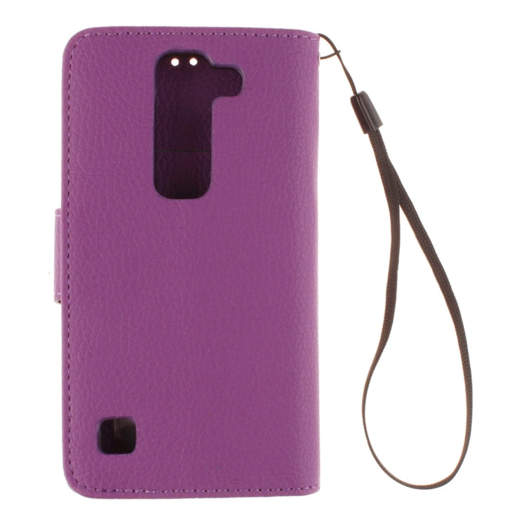 For LG Spirit H420 / H440 / C70 Litchi Texture Horizontal Flip Leather Case with Holder & Card Slots & Wallet & Photo Frame & Lanyard