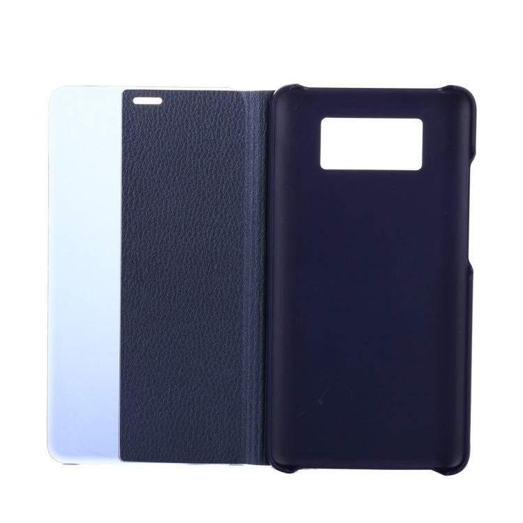 For Huawei Mate 10 PC + PU Litchi Texture Horizontal Flip Smart View Flip Leather Case Back Cover with Sleep / Wake-up