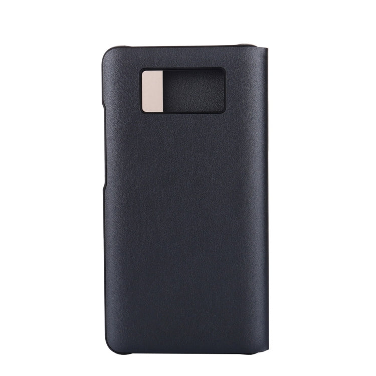 For Huawei Mate 10 PC + PU Litchi Texture Horizontal Flip Smart View Flip Leather Case Back Cover with Sleep / Wake-up