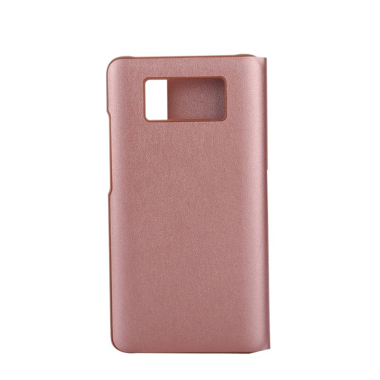 For Huawei Mate 10 PC + PU Litchi Texture Horizontal Flip Smart View Flip Leather Case Back Cover with Sleep / Wake-up