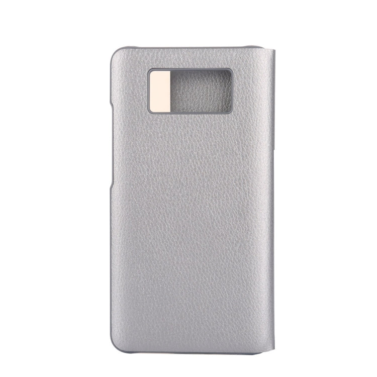 For Huawei Mate 10 PC + PU Litchi Texture Horizontal Flip Smart View Flip Leather Case Back Cover with Sleep / Wake-up