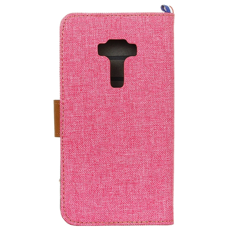 For ASUS ZenFone 3 / ZE552KL Denim Texture Horizontal Flip Leather Case with Magnetic Buckle & Holder & Card Slots