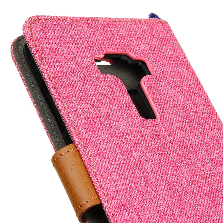 For ASUS ZenFone 3 / ZE552KL Denim Texture Horizontal Flip Leather Case with Magnetic Buckle & Holder & Card Slots