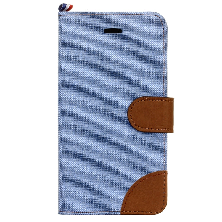 For ASUS ZenFone 3 / ZE552KL Denim Texture Horizontal Flip Leather Case with Magnetic Buckle & Holder & Card Slots