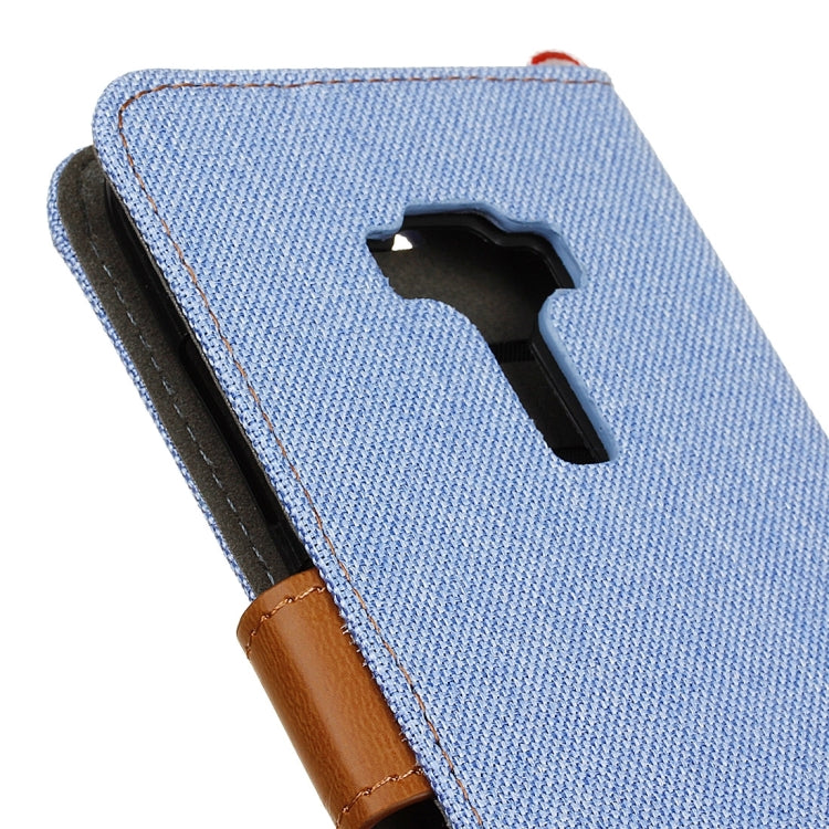 For ASUS ZenFone 3 / ZE552KL Denim Texture Horizontal Flip Leather Case with Magnetic Buckle & Holder & Card Slots