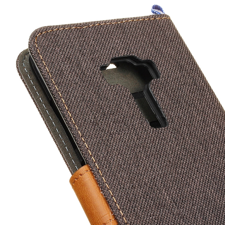 For ASUS ZenFone 3 / ZE552KL Denim Texture Horizontal Flip Leather Case with Magnetic Buckle & Holder & Card Slots