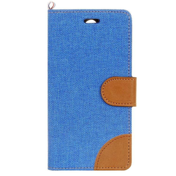 For Motorola Moto G (4rd gen) Denim Texture Horizontal Flip Leather Case with Magnetic Buckle & Holder & Card Slots