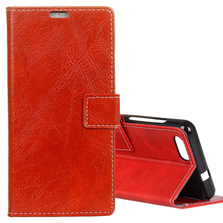 For DOOGEE X20 / X20L Retro Crazy Horse Texture Horizontal Flip Leather Case with Card Slots & Holder & Wallet & Photo Frame