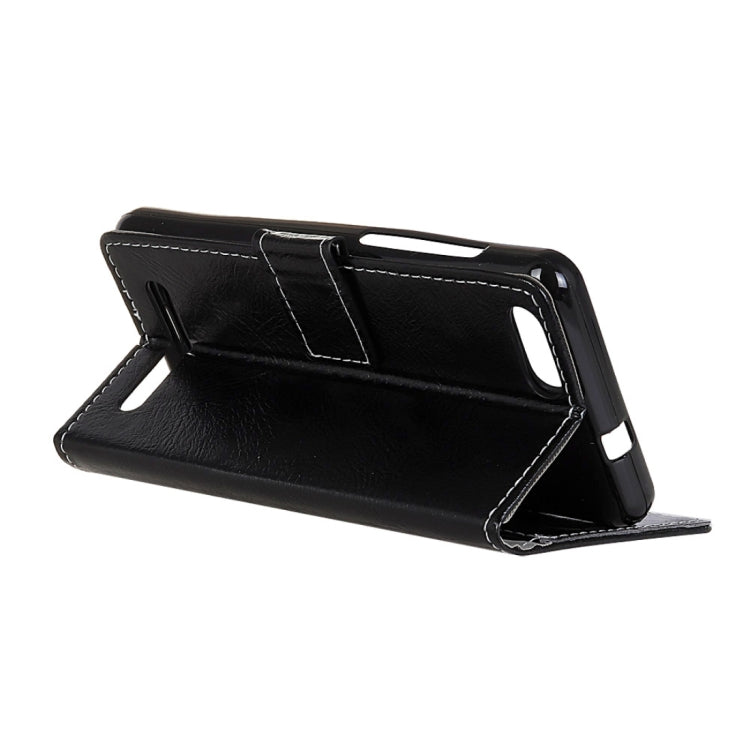 For DOOGEE X30 Retro Crazy Horse Texture Horizontal Flip Leather Case with Card Slots & Holder & Wallet & Photo Frame