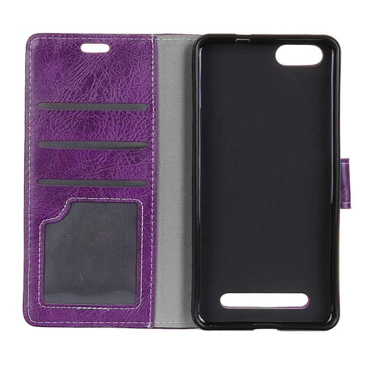 For DOOGEE X30 Retro Crazy Horse Texture Horizontal Flip Leather Case with Card Slots & Holder & Wallet & Photo Frame