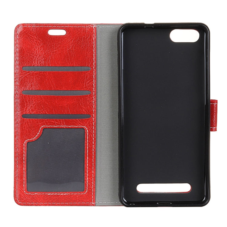For DOOGEE X30 Retro Crazy Horse Texture Horizontal Flip Leather Case with Card Slots & Holder & Wallet & Photo Frame