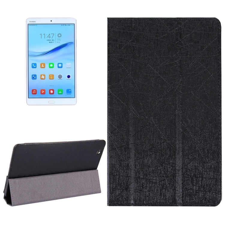 Strokes Texture Horizontal Flip Leather Case for Huawei Mediapad M3 Tablet 8.0 Inch with 3-folding Holder