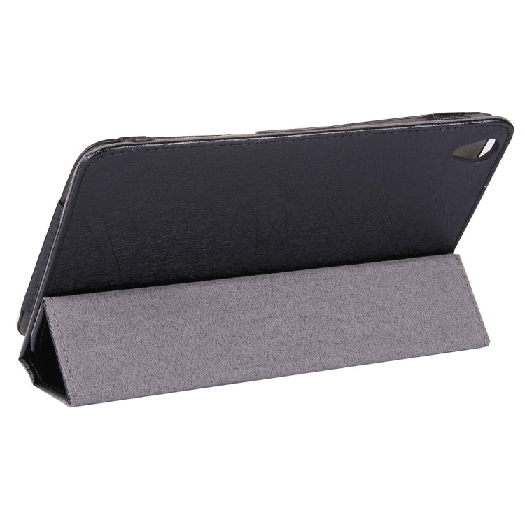 For Huawei Honor Tablet 2 Strokes Texture Horizontal Flip Leather Case with 3-folding Holder