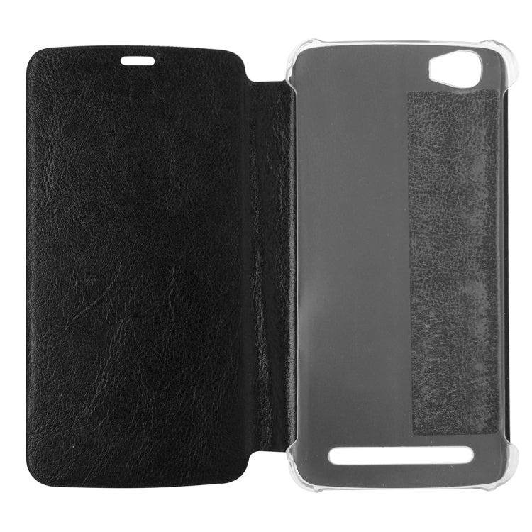 Horizontal Flip Leather Case with Holder for HOMTOM HT6