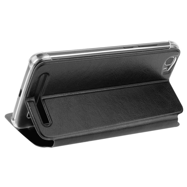 Horizontal Flip Leather Case with Holder for HOMTOM HT6