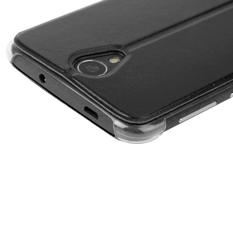 Horizontal Flip Leather Case with Holder for DOOGEE Valencia 2 Y100 Plus