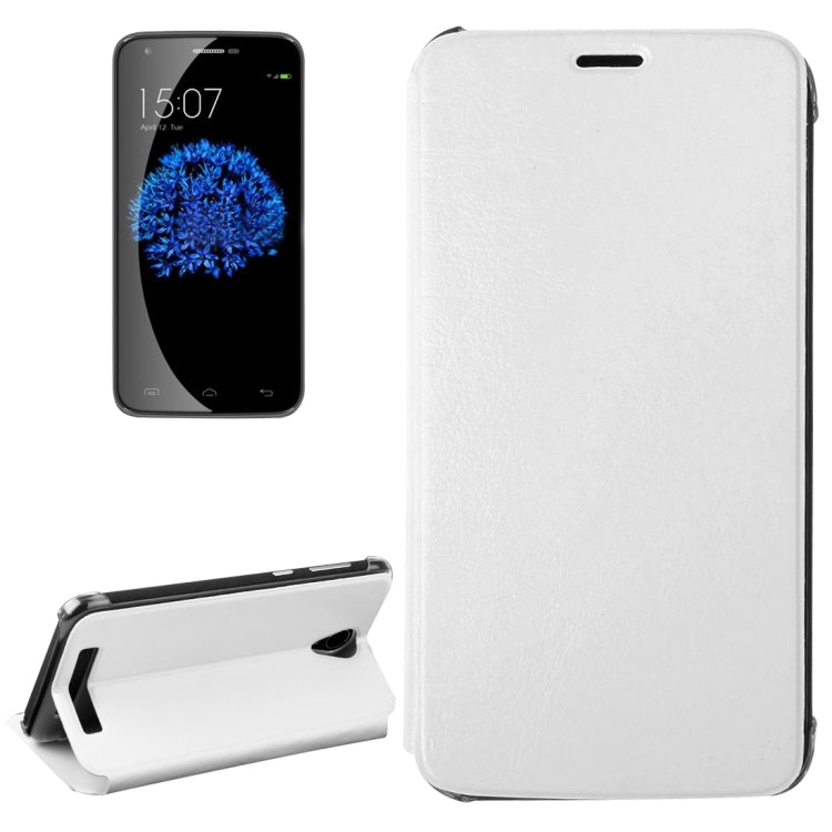 Horizontal Flip Leather Case with Holder for DOOGEE Valencia 2 Y100 Plus