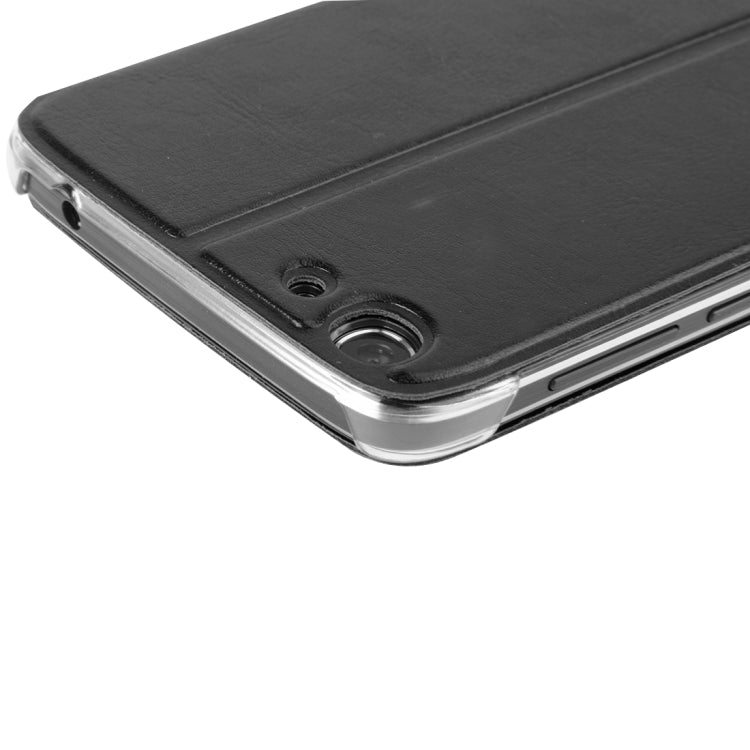 Horizontal Flip Leather Case with Holder for DOOGEE Y200