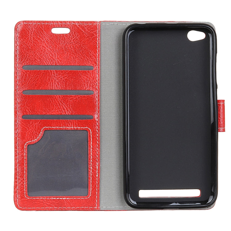For Xiaomi Redmi 5A Retro Crazy Horse Texture Horizontal Flip Leather Case with Card Slots & Holder & Wallet & Photo Frame