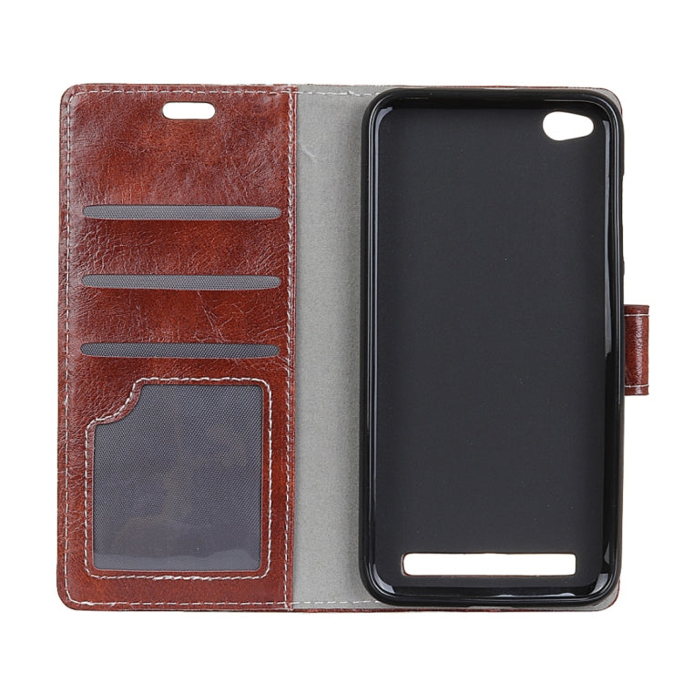For Xiaomi Redmi 5A Retro Crazy Horse Texture Horizontal Flip Leather Case with Card Slots & Holder & Wallet & Photo Frame