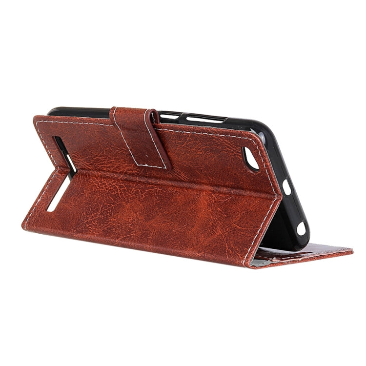 For Xiaomi Redmi 5A Retro Crazy Horse Texture Horizontal Flip Leather Case with Card Slots & Holder & Wallet & Photo Frame