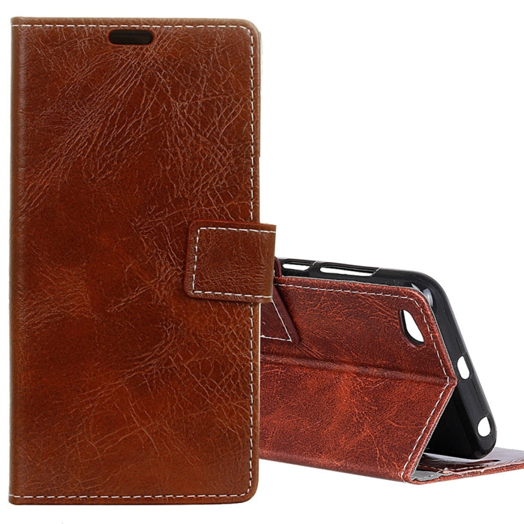 For Xiaomi Redmi 5A Retro Crazy Horse Texture Horizontal Flip Leather Case with Card Slots & Holder & Wallet & Photo Frame