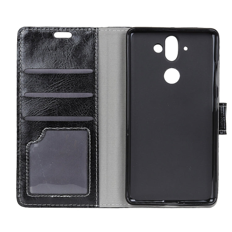 For NOKIA 8 Sirocco Retro Crazy Horse Texture Horizontal Flip Leather Case with Card Slots & Holder & Wallet & Photo Frame