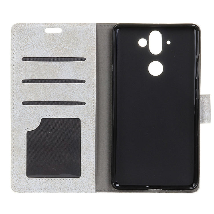 For NOKIA 8 Sirocco Retro Crazy Horse Texture Horizontal Flip Leather Case with Card Slots & Holder & Wallet & Photo Frame