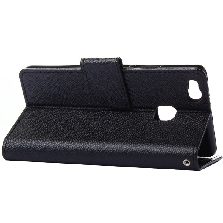 For Huawei P9 Lite Cross Texture Leather Case with Holder & Card Slots & Wallet