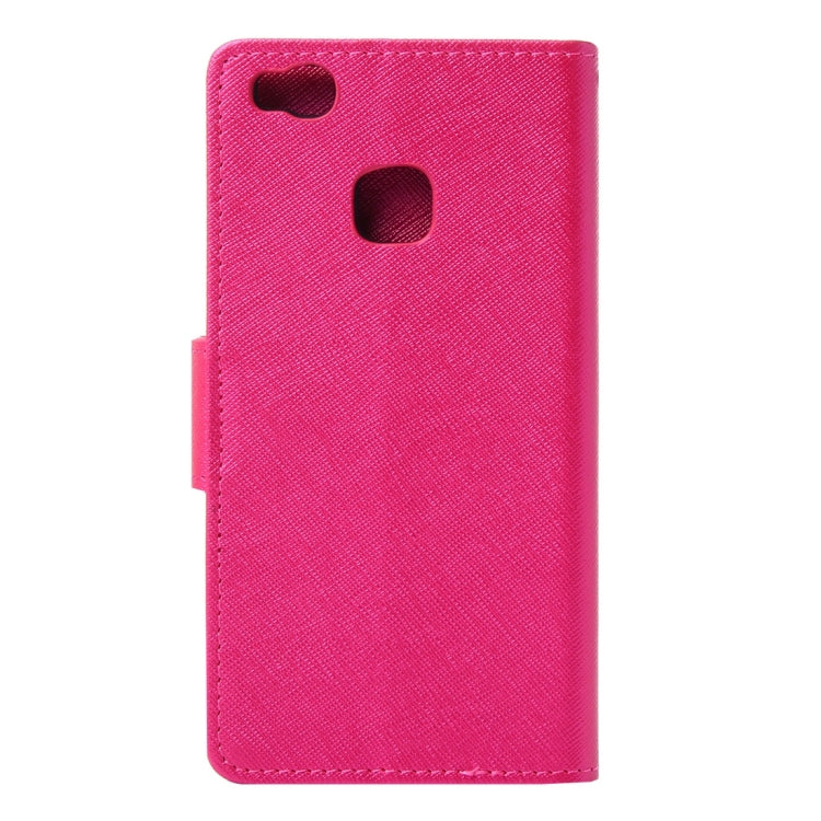 For Huawei P9 Lite Cross Texture Leather Case with Holder & Card Slots & Wallet