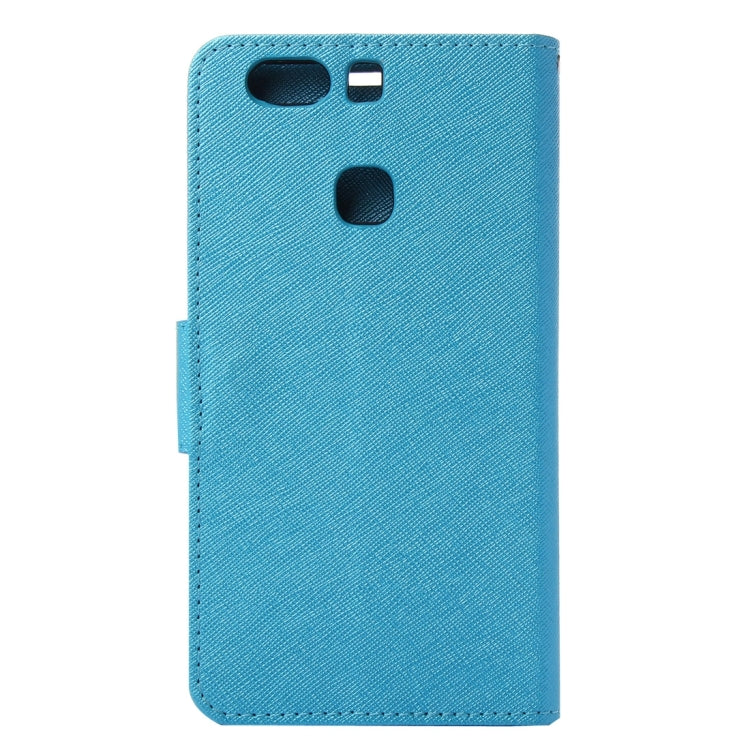 For Huawei P9 Plus Cross Texture Leather Case with Holder & Card Slots & Wallet