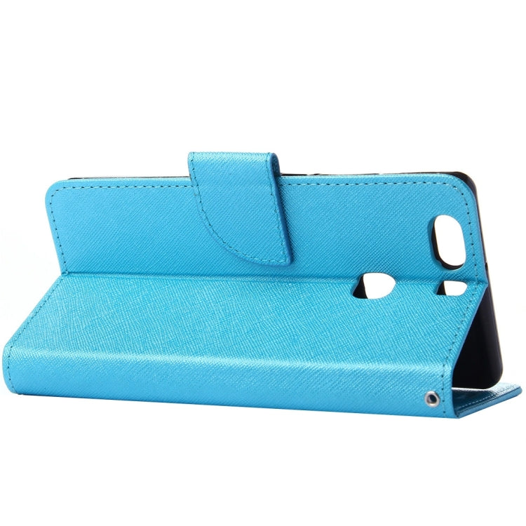 For Huawei P9 Plus Cross Texture Leather Case with Holder & Card Slots & Wallet