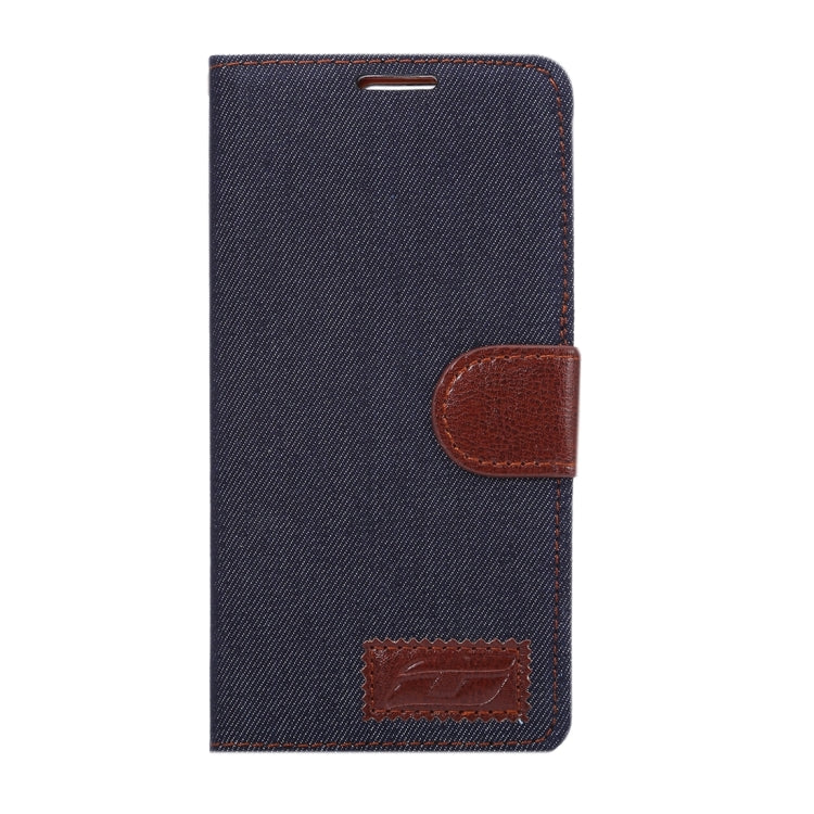 For Huawei P9 Jeans Horizontal Flip Leather Case with Holder & Card Slots